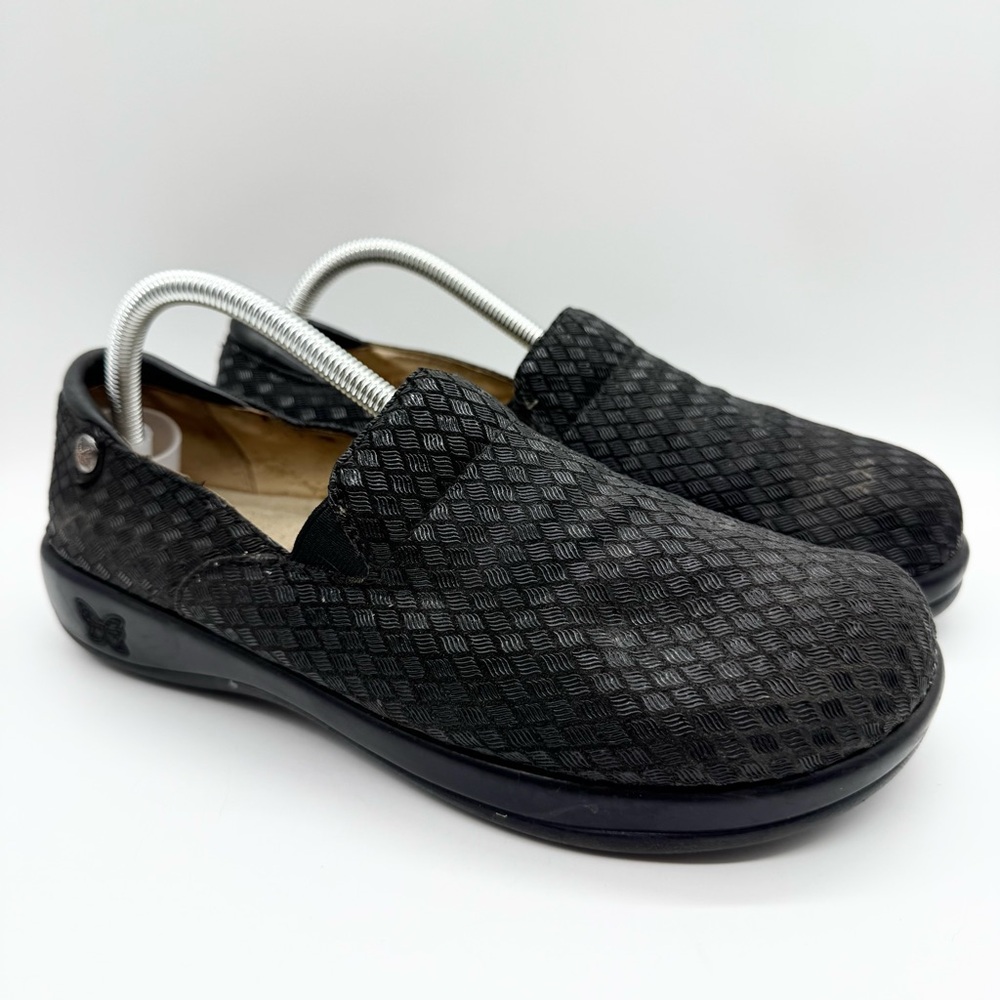 Alegria Keli Pro Waverly Woven Comfort Shoes Black Sz 41 Office Coastal Grandma - Picture 3 of 14